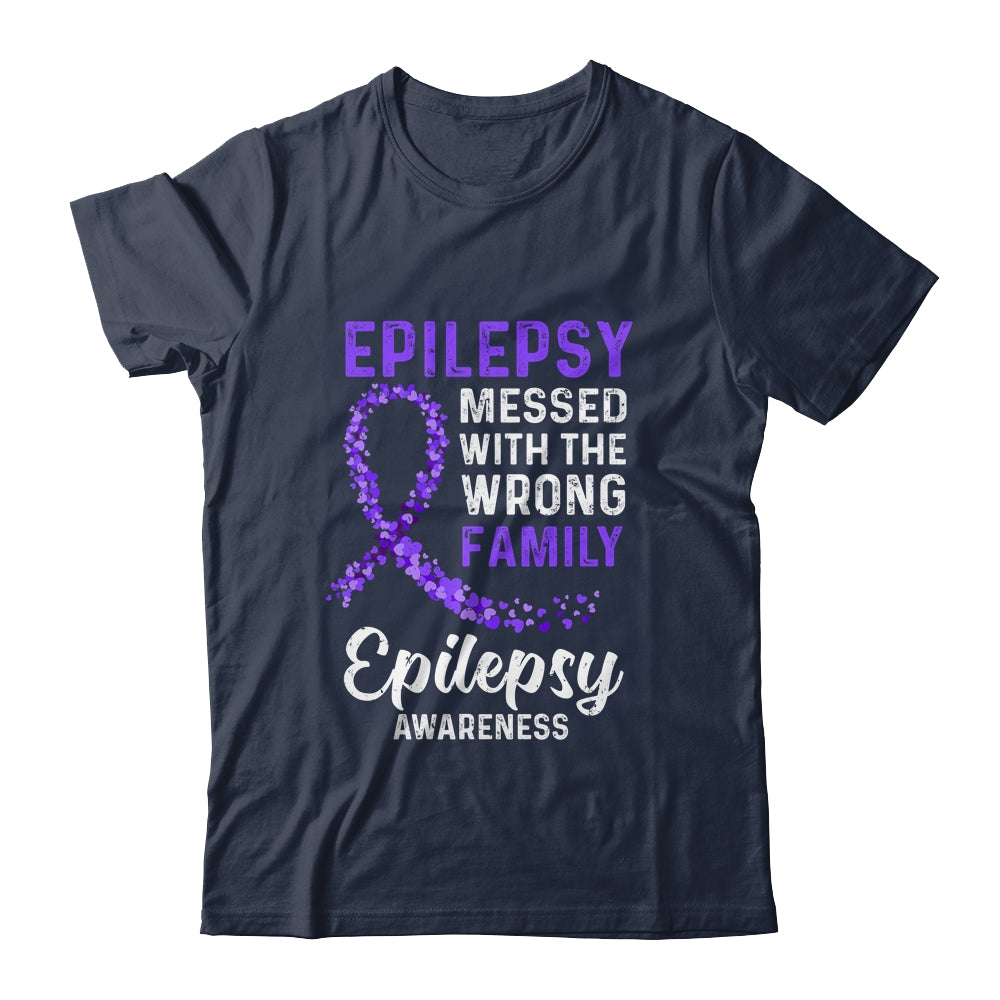 Epilepsy Awareness Messed With The Wrong Family Support T-Shirt & Hoodie | Teecentury.com