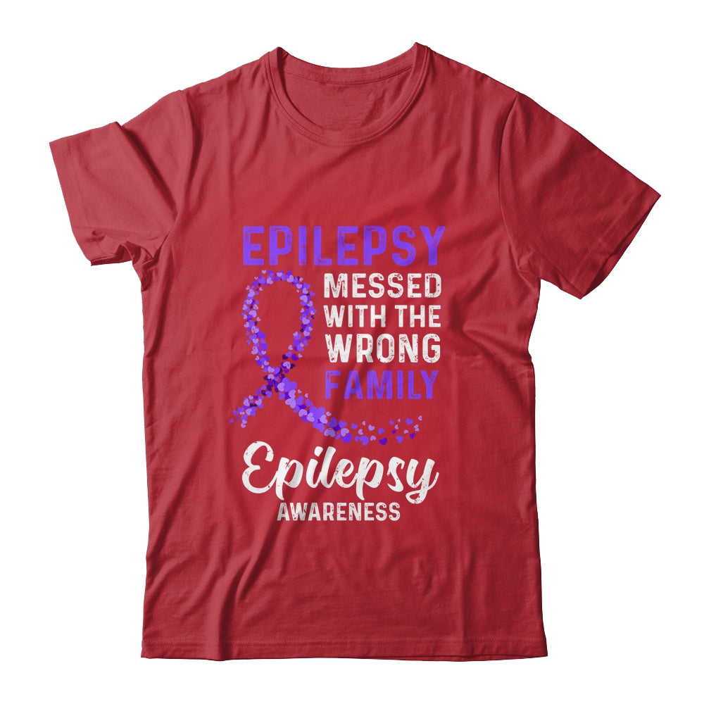 Epilepsy Awareness Messed With The Wrong Family Support T-Shirt & Hoodie | Teecentury.com