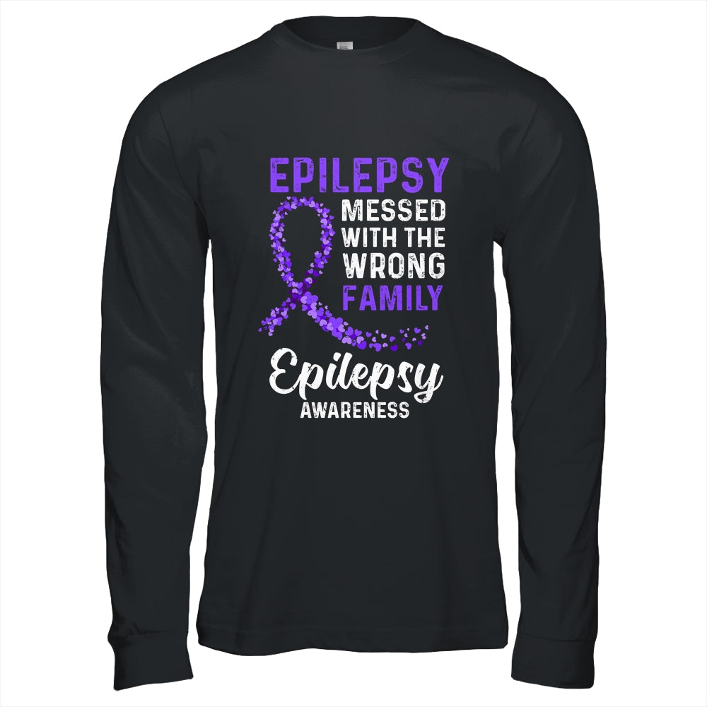 Epilepsy Awareness Messed With The Wrong Family Support T-Shirt & Hoodie | Teecentury.com