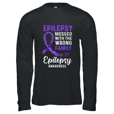 Epilepsy Awareness Messed With The Wrong Family Support T-Shirt & Hoodie | Teecentury.com