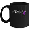 Epilepsy Warrior Epilepsy Awareness Purple Ribbon Mug | teecentury