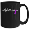 Epilepsy Warrior Epilepsy Awareness Purple Ribbon Mug | teecentury