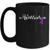 Epilepsy Warrior Epilepsy Awareness Purple Ribbon Mug | teecentury