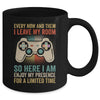 Every Now And Then I Leave My Room Funny Gaming Gamer Retro Mug | teecentury