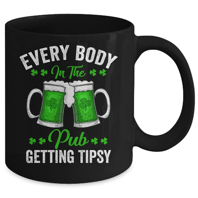 Everybody In The Pub Getting Tipsy St Patricks Day Shamrock Mug | teecentury