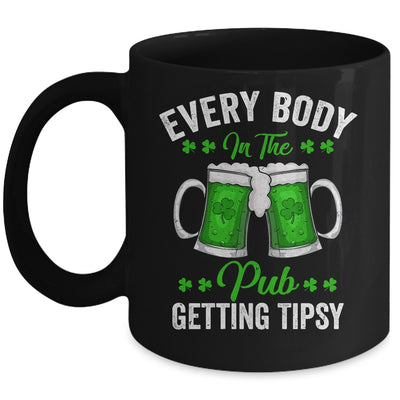 Everybody In The Pub Getting Tipsy St Patricks Day Shamrock Mug | teecentury