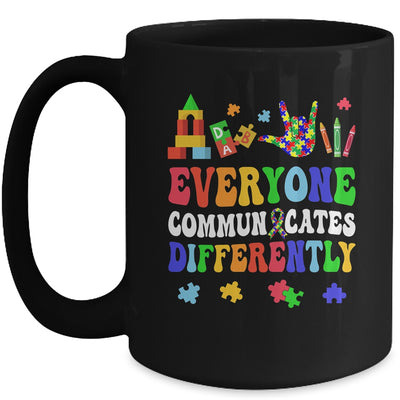 Everyone Communicates Differently Special Education Autism Mug | teecentury