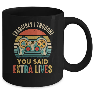 Exercise I Thought You Said Extra Lives Gaming Gamer Mug | teecentury