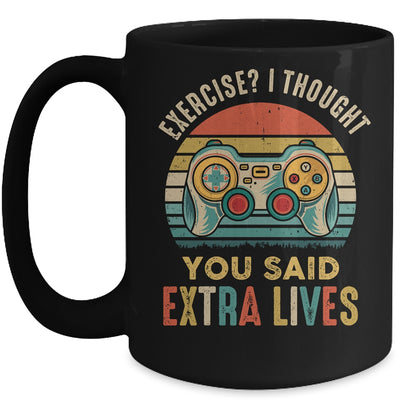 Exercise I Thought You Said Extra Lives Gaming Gamer Mug | teecentury