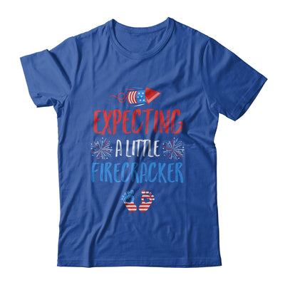 Expecting A Little Firecracker July Of 4th Pregnancy Party T-Shirt & Tank Top | Teecentury.com