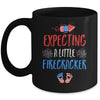 Expecting A Little Firecracker July Of 4th Pregnancy Party Mug Coffee Mug | Teecentury.com