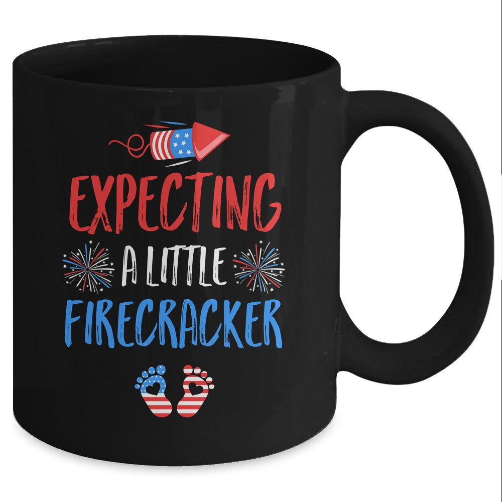 Expecting A Little Firecracker July Of 4th Pregnancy Party Mug Coffee Mug | Teecentury.com