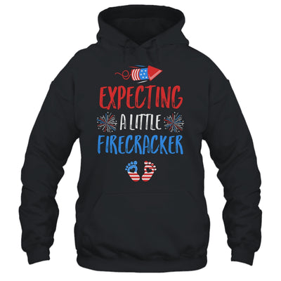 Expecting A Little Firecracker July Of 4th Pregnancy Party T-Shirt & Tank Top | Teecentury.com