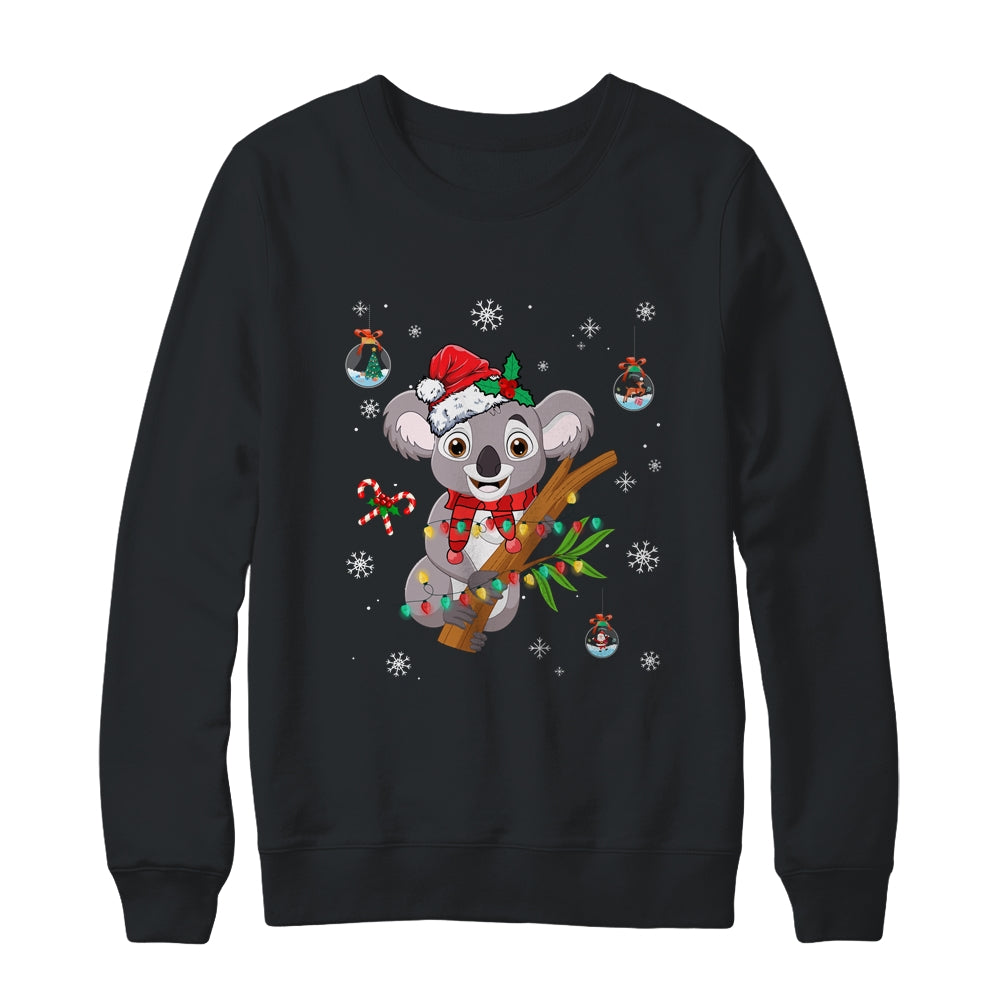 Fa La La Koala La La Cute Koala Bear Christmas Xmas Lights Shirt & Sweatshirt | teecentury