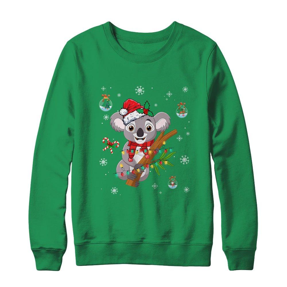 Fa La La Koala La La Cute Koala Bear Christmas Xmas Lights Shirt & Sweatshirt | teecentury