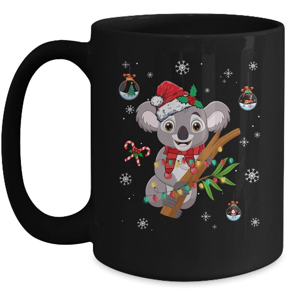 Fa La La Koala La La Cute Koala Bear Christmas Xmas Lights Mug | teecentury