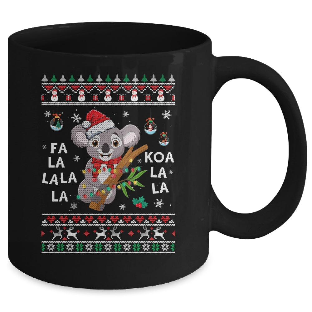 Fa La La Koala La La Cute Koala Bear Santa Christmas Koala Mug | teecentury