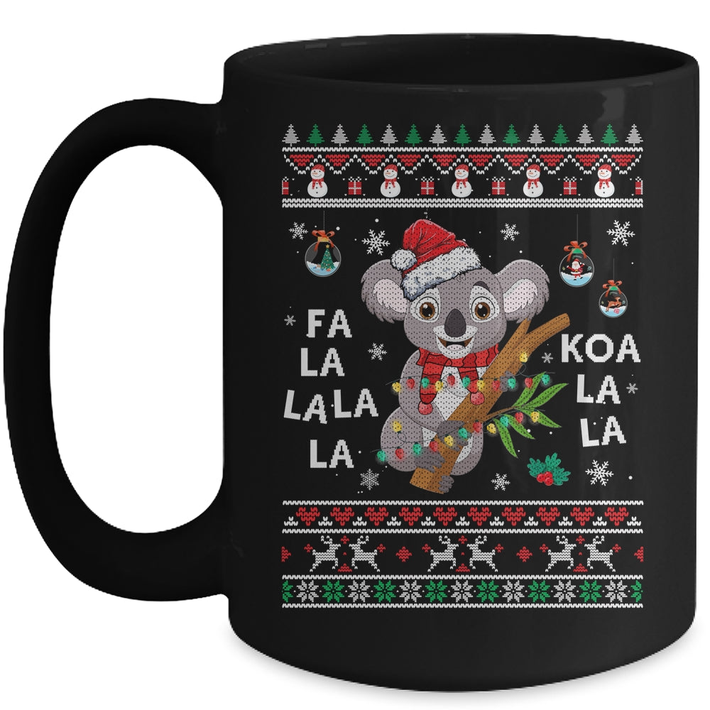 Fa La La Koala La La Cute Koala Bear Santa Christmas Koala Mug | teecentury