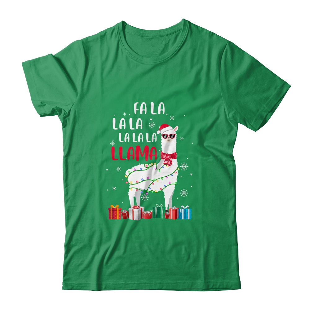 Fa La La Llama Christmas For Women Men Kids T-Shirt & Sweatshirt | Teecentury.com