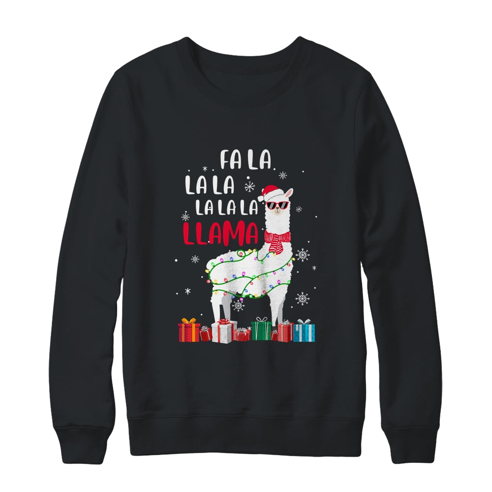 Fa La La Llama Christmas For Women Men Kids T-Shirt & Sweatshirt | Teecentury.com