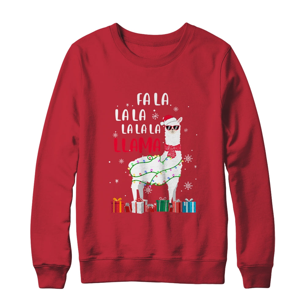 Fa La La Llama Christmas For Women Men Kids T-Shirt & Sweatshirt | Teecentury.com