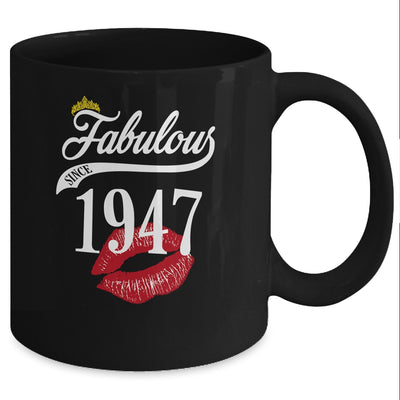 Fabulous Since 1947 Chapter 75 Birthday Gifts Tees Mug Coffee Mug | Teecentury.com