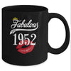 Fabulous Since 1952 Chapter 70 Birthday Gifts Tees Mug Coffee Mug | Teecentury.com