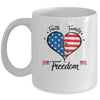 Faith Family Freedom Fourth Of July American Flag Patriotic Mug Coffee Mug | Teecentury.com