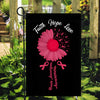 Faith Hope Love Brain Aneurysm Awareness Flag Daisy Flower Burgundy Ribbon Flag | Teecentury.com
