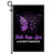 Faith Hope Love Butterfly Alzheimer's Awareness Flag Purple Ribbon Flag | Teecentury.com