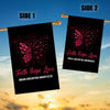 Faith Hope Love Butterfly Brain Aneurysm Awareness Flag Burgundy Ribbon Flag | Teecentury.com
