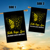 Faith Hope Love Butterfly Childhood Cancer Awareness Flag Gold Ribbon Flag | Teecentury.com