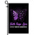 Faith Hope Love Butterfly Cystic Fibrosis Awareness Flag Purple Ribbon Flag | Teecentury.com