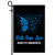 Faith Hope Love Butterfly Diabetes Awareness Flag Blue Ribbon Flag | Teecentury.com