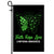 Faith Hope Love Butterfly Lymphoma Cancer Awareness Flag Green Ribbon Flag | Teecentury.com