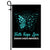 Faith Hope Love Butterfly Ovarian Cancer Awareness Flag Teal Ribbon Flag | Teecentury.com