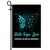 Faith Hope Love Butterfly Trigeminal Neuralgia Awareness Flag Teal Ribbon Flag | Teecentury.com