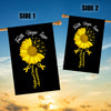 Faith Hope Love Childhood Cancer Awareness Flag Daisy Flower Gold Ribbon Flag | Teecentury.com