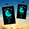 Faith Hope Love Dysautonomia Awareness Flag Daisy Flower Turquoise Ribbon Flag | Teecentury.com