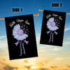 Faith Hope Love Esophageal Cancer Awareness Flag Daisy Flower Periwinkle Ribbon Flag | Teecentury.com