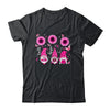 Faith Hope Love Gnome Ribbon Breast Cancer Awareness Flower T-Shirt & Hoodie | Teecentury.com