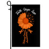 Faith Hope Love Kidney Cancer Awareness Flag Daisy Flower Orange Ribbon Flag | Teecentury.com