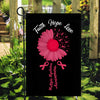 Faith Hope Love Multiple Myeloma Awareness Flag Daisy Flower Burgundy Ribbon Flag | Teecentury.com