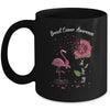 Faith Hope Love Pink Flamingo Ribbon Breast Cancer Awareness Mug Coffee Mug | Teecentury.com