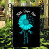Faith Hope Love Tourette Syndrome Awareness Flag Daisy Flower Teal Ribbon Flag | Teecentury.com