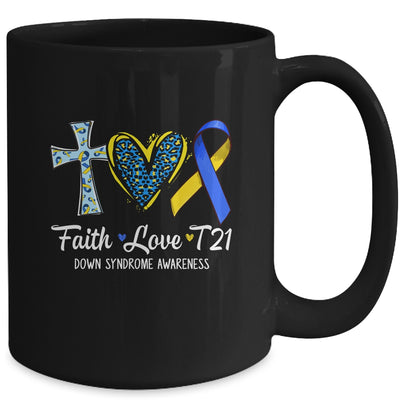 Faith Love Down Syndrome Awareness Christian Men Women Mug | teecentury