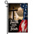 Faith Over Fear Jesus Christian Cross American Flag Flag | Teecentury.com