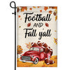 Fall Car Pumpkin Flag Football Flag Autumn Leaves Flag | Teecentury.com
