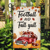 Fall Car Pumpkin Flag Football Flag Autumn Leaves Flag | Teecentury.com