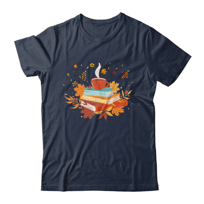 Fall For Women Coffee Time Reading Book Lover Shirt & Hoodie | teecentury